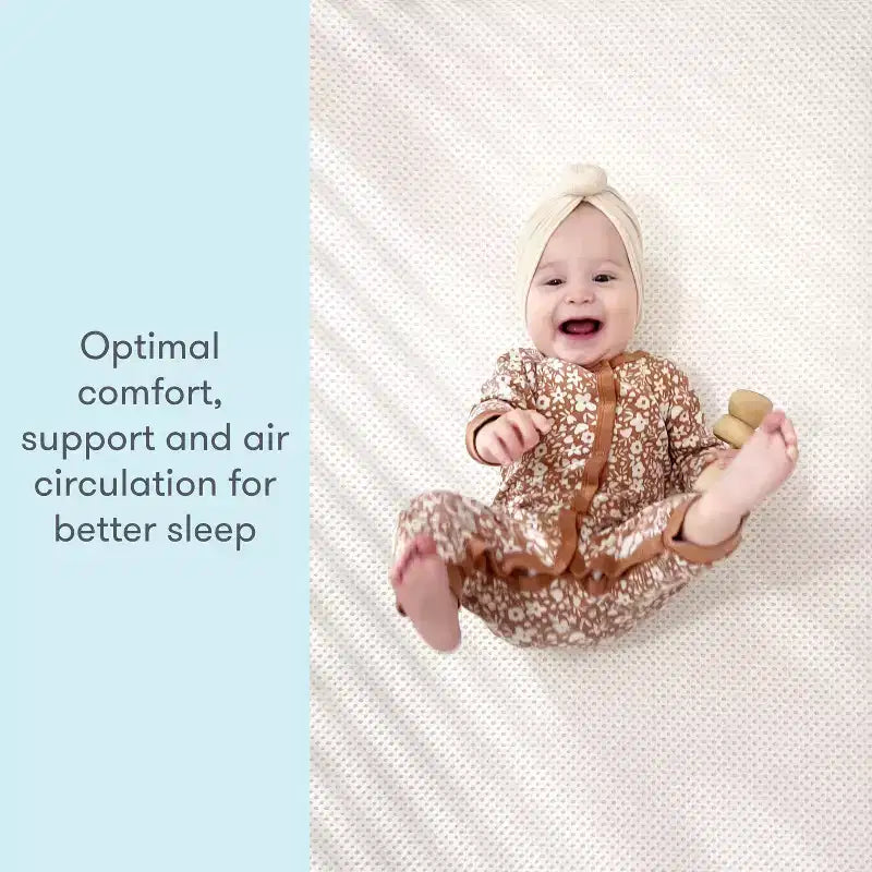Matelas de berceau essentiel - Ferme, respirant, hypoallergénique, double face, 10 cm d'épaisseur
