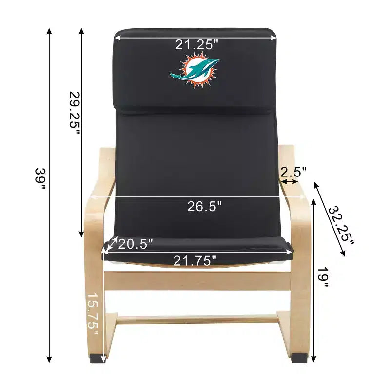 Fauteuil d'appoint Bentwood NFL Miami Dolphins