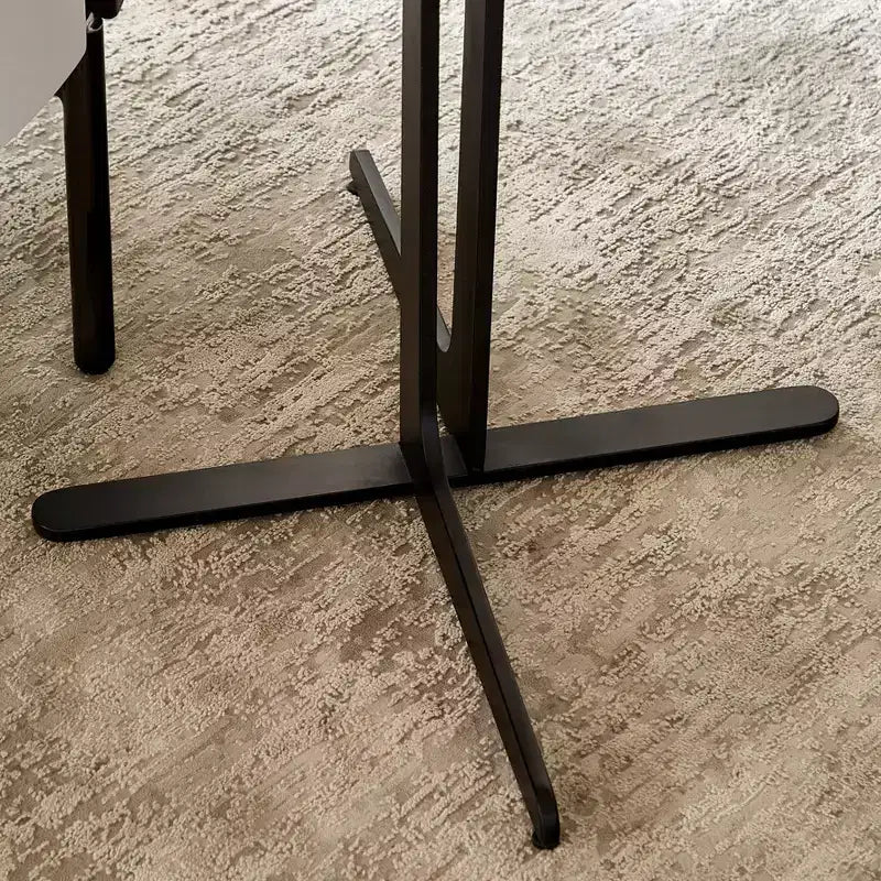 Table d'appoint ronde moderne en métal et verre trempé, diamètre 50 cm