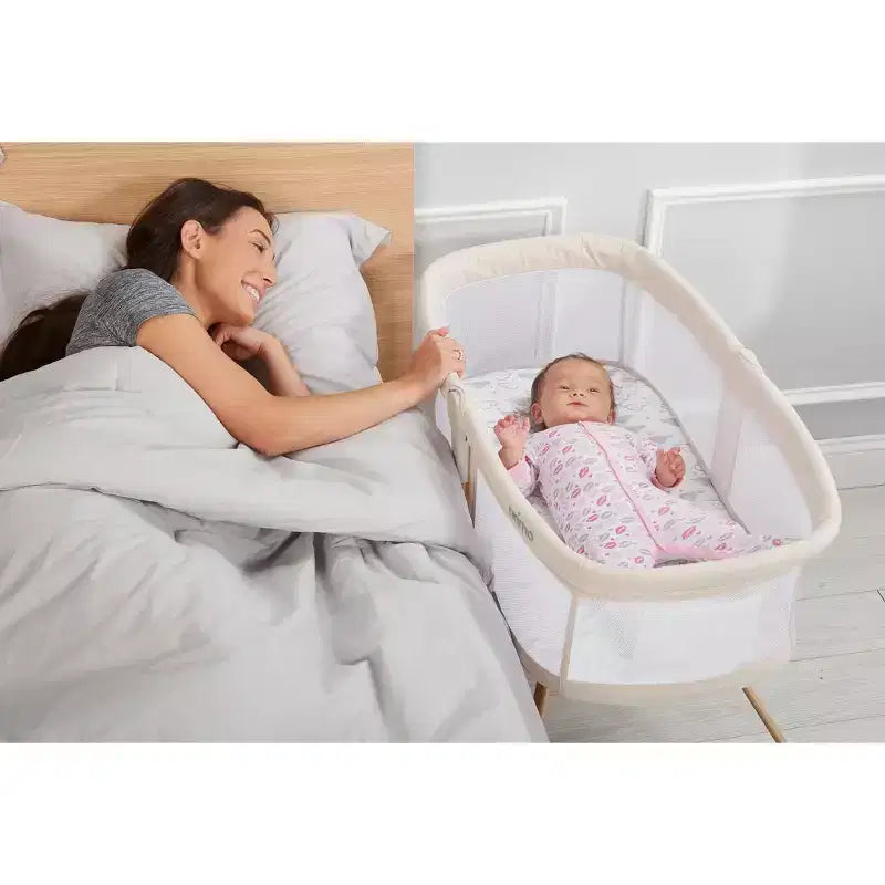 Berceau coulissant pour nouveau-nés - Portable avec capote et sac de transport