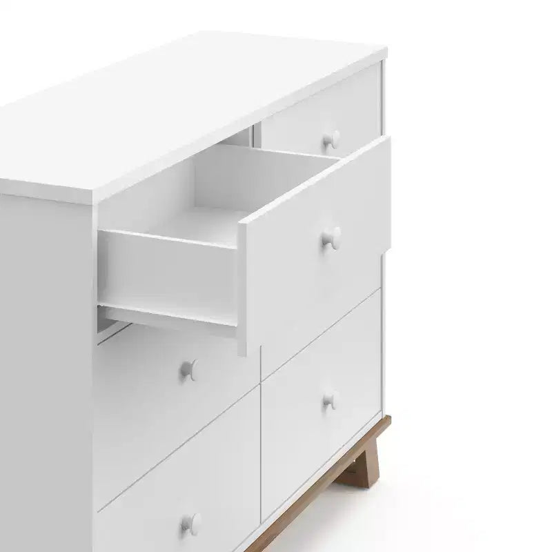 Commode double moderne à 6 tiroirs - Chambre d'enfant et de bébé