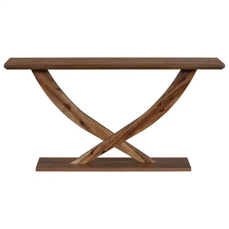 Console moderne 57 po avec piètement en croix – Entrée et salon