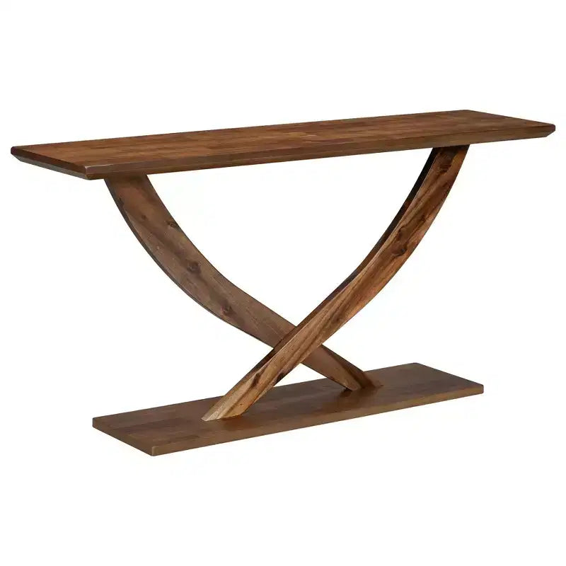 Console moderne 57 po avec piètement en croix – Entrée et salon
