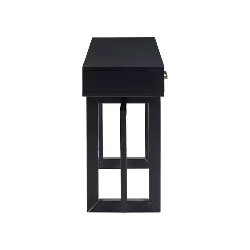 Console élégante de 57 pouces avec 3 tiroirs et poignées métalliques - Couloir et entrée