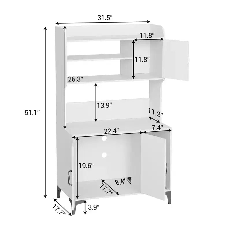 Meuble cache litière pour grand chat avec 3 étagères ouvertes, maison de toilettage style ferme avec armoire de rangement et tapis à griffer