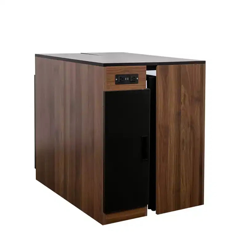 Table à manger extensible moderne 118IN avec rangement, table pliable peu encombrante