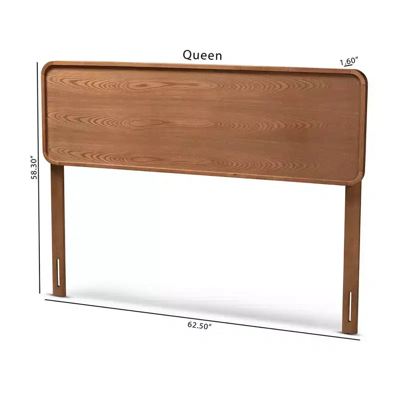 Tête de lit en bois finition noyer – Style moderne du milieu du siècle