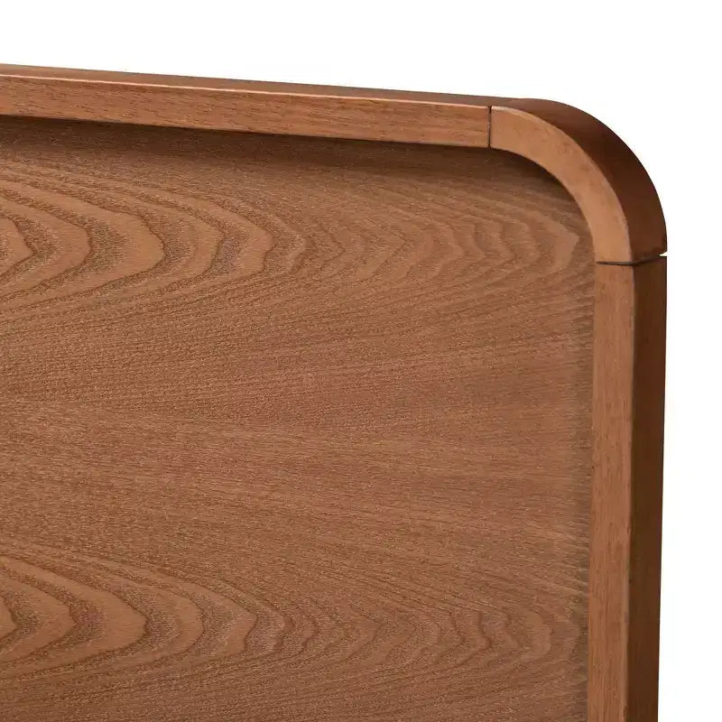 Tête de lit en bois finition noyer – Style moderne du milieu du siècle