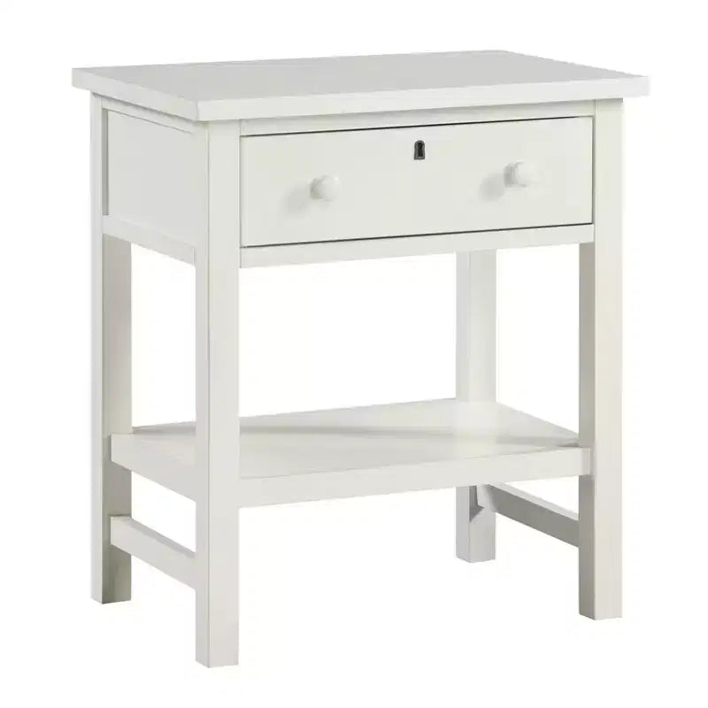 Table de chevet à 1 tiroir avec étagère ouverte - Gris