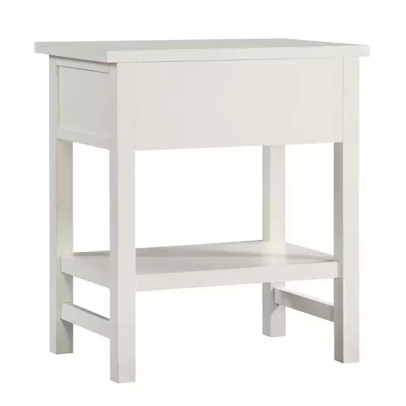 Table de chevet à 1 tiroir avec étagère ouverte - Gris