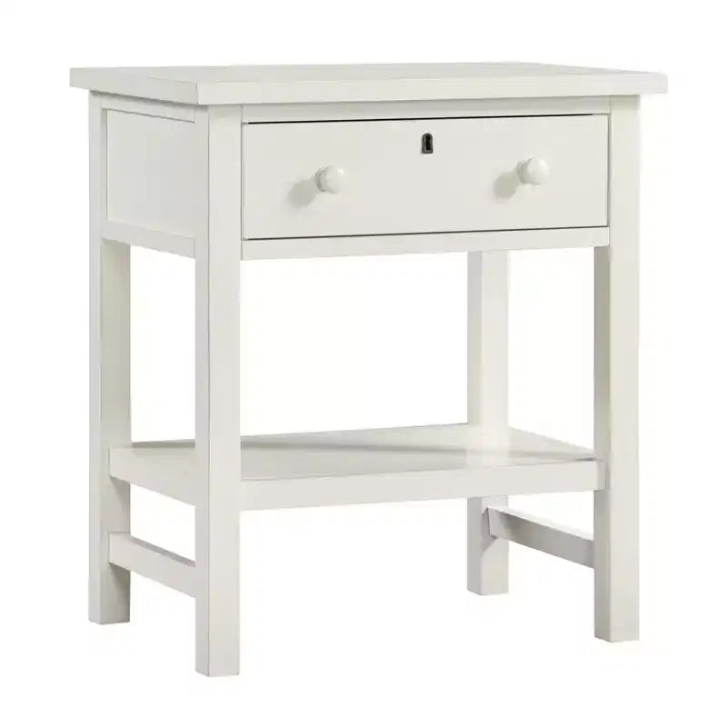 Table de chevet à 1 tiroir avec étagère ouverte - Gris