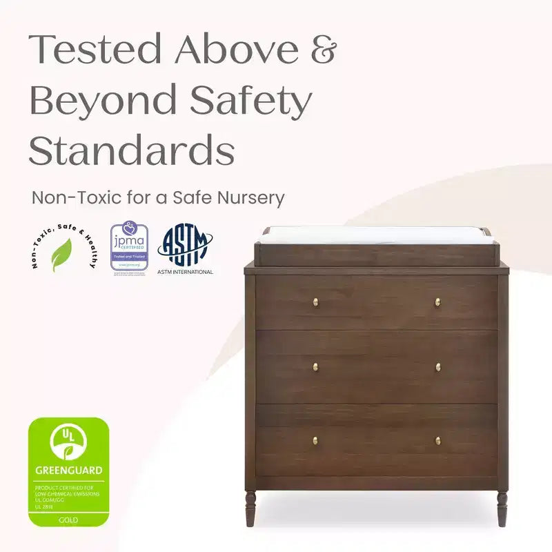 Commode 3 tiroirs avec plan à langer - Chambre d'enfant