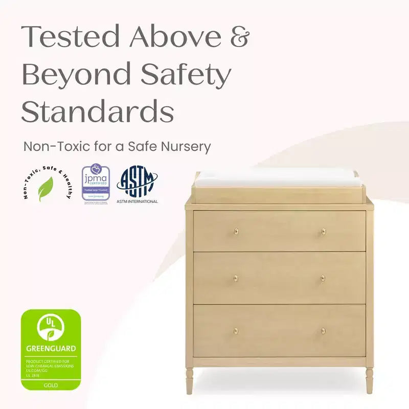 Commode 3 tiroirs avec plan à langer - Chambre d'enfant