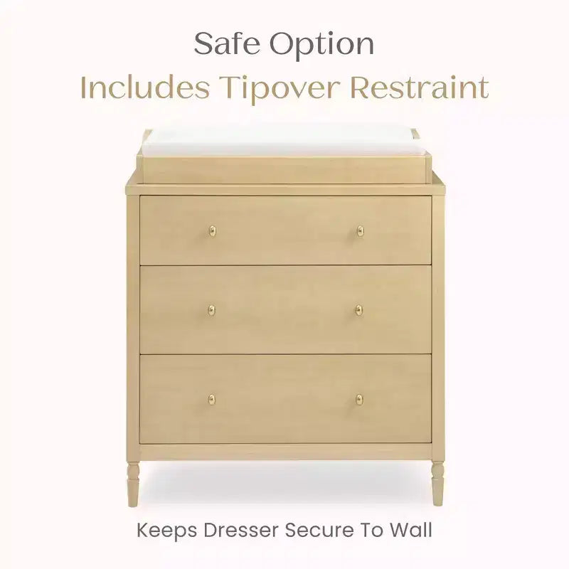 Commode 3 tiroirs avec plan à langer - Chambre d'enfant