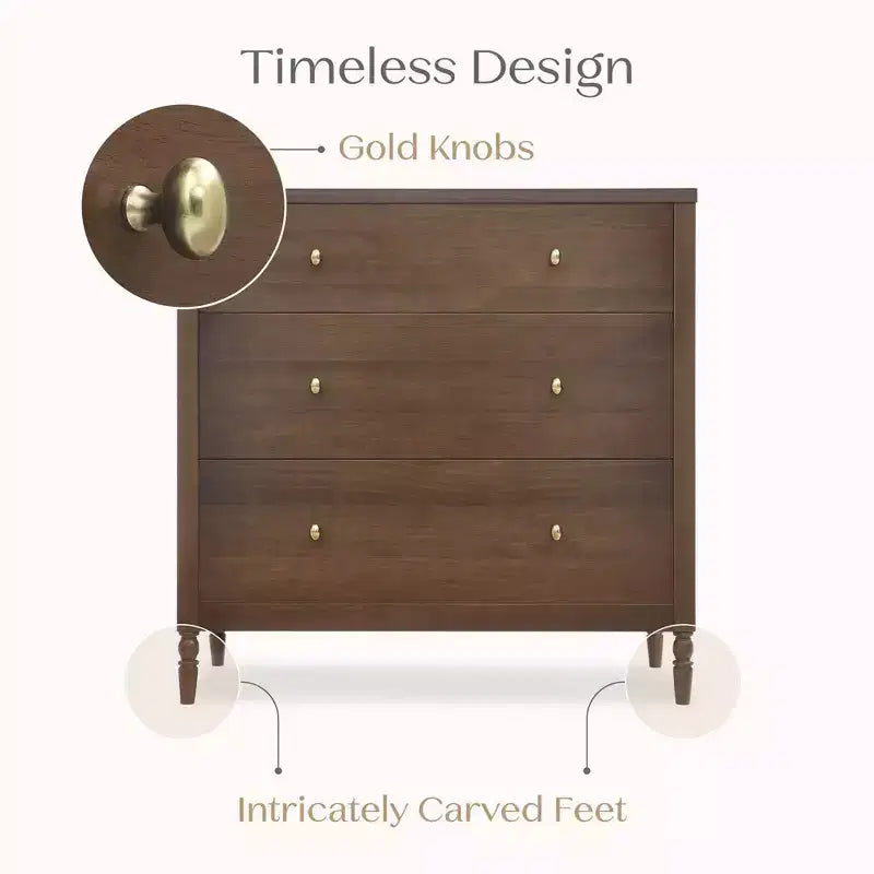 Commode 3 tiroirs avec plan à langer - Chambre d'enfant