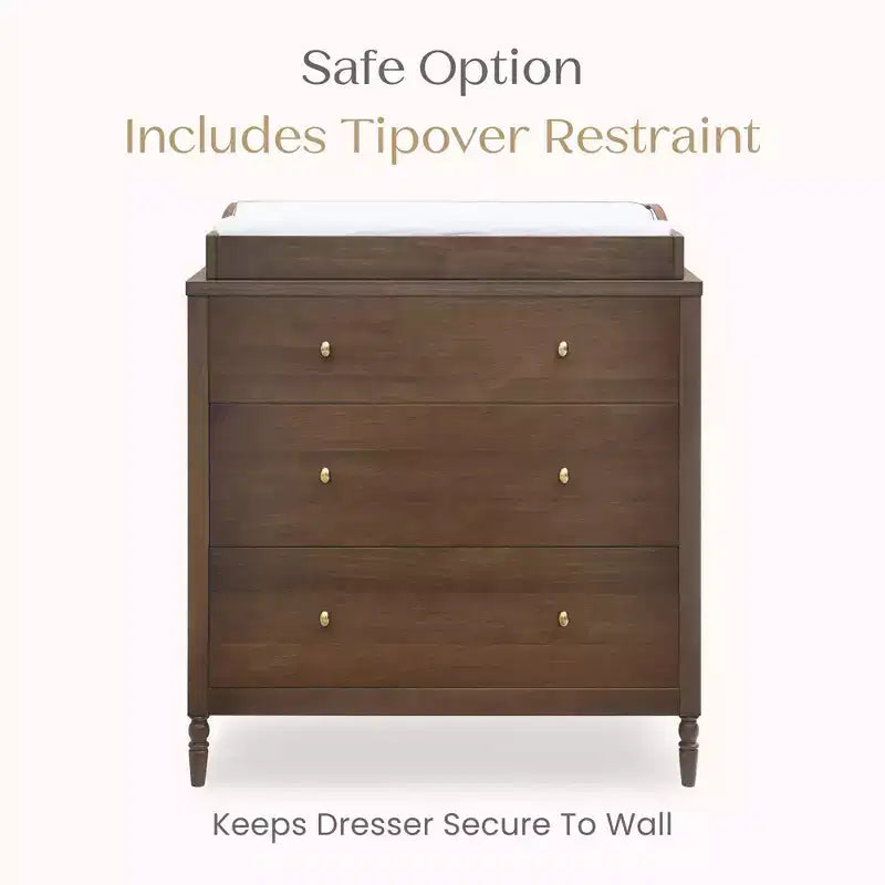 Commode 3 tiroirs avec plan à langer - Chambre d'enfant