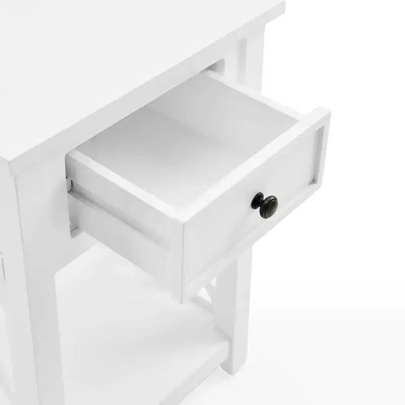 Table d'appoint en bois avec étagère de rangement Middlebury Alaterre Furniture