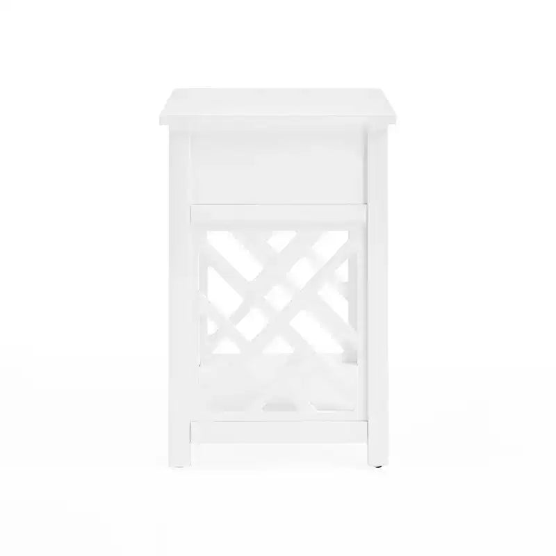 Table d'appoint en bois avec étagère de rangement Middlebury Alaterre Furniture