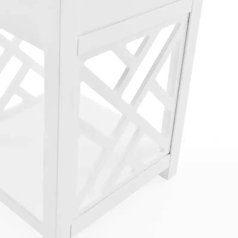 Table d'appoint en bois avec étagère de rangement Middlebury Alaterre Furniture