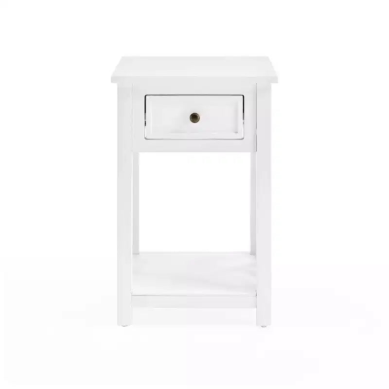 Table d'appoint en bois avec étagère de rangement Middlebury Alaterre Furniture